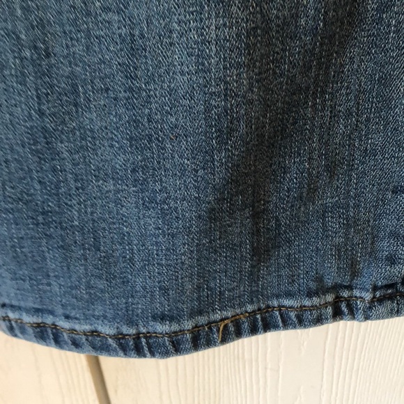 Women’s Lane Bryant denim blue jeans plus size patchwork capri pants - Picture 6 of 16